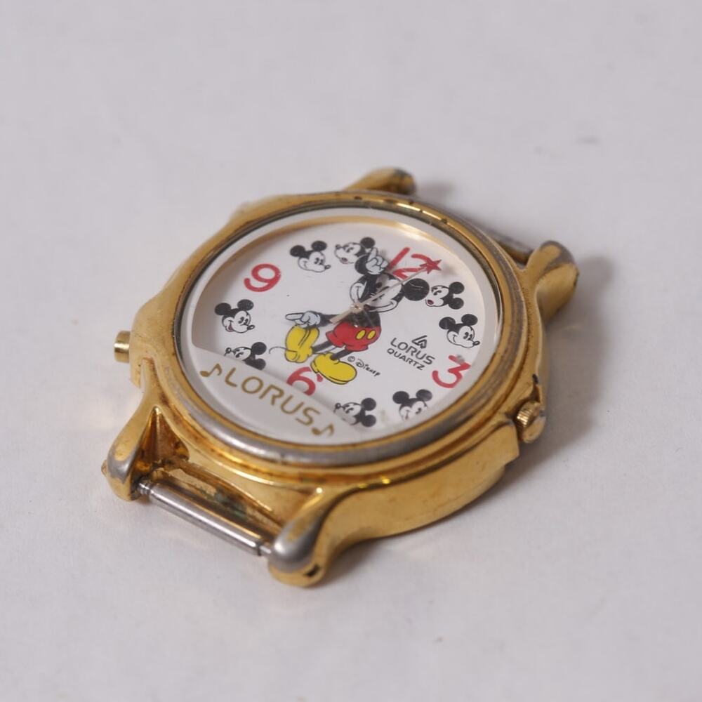 Disney Mickey Mouse Small Quartz Watch Face by Lorus Vintage Collectible